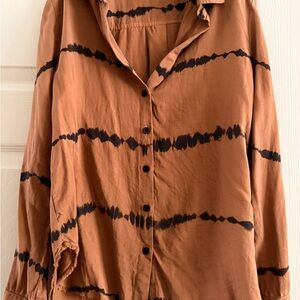 Anthropologie Cloth & Stone Tan Shirt